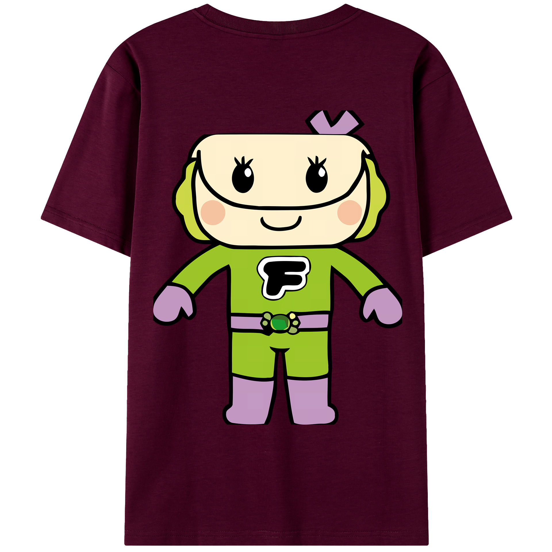 （画像用） アンパンマン Anpanman レディース半袖Tシャツ(バックプリント)